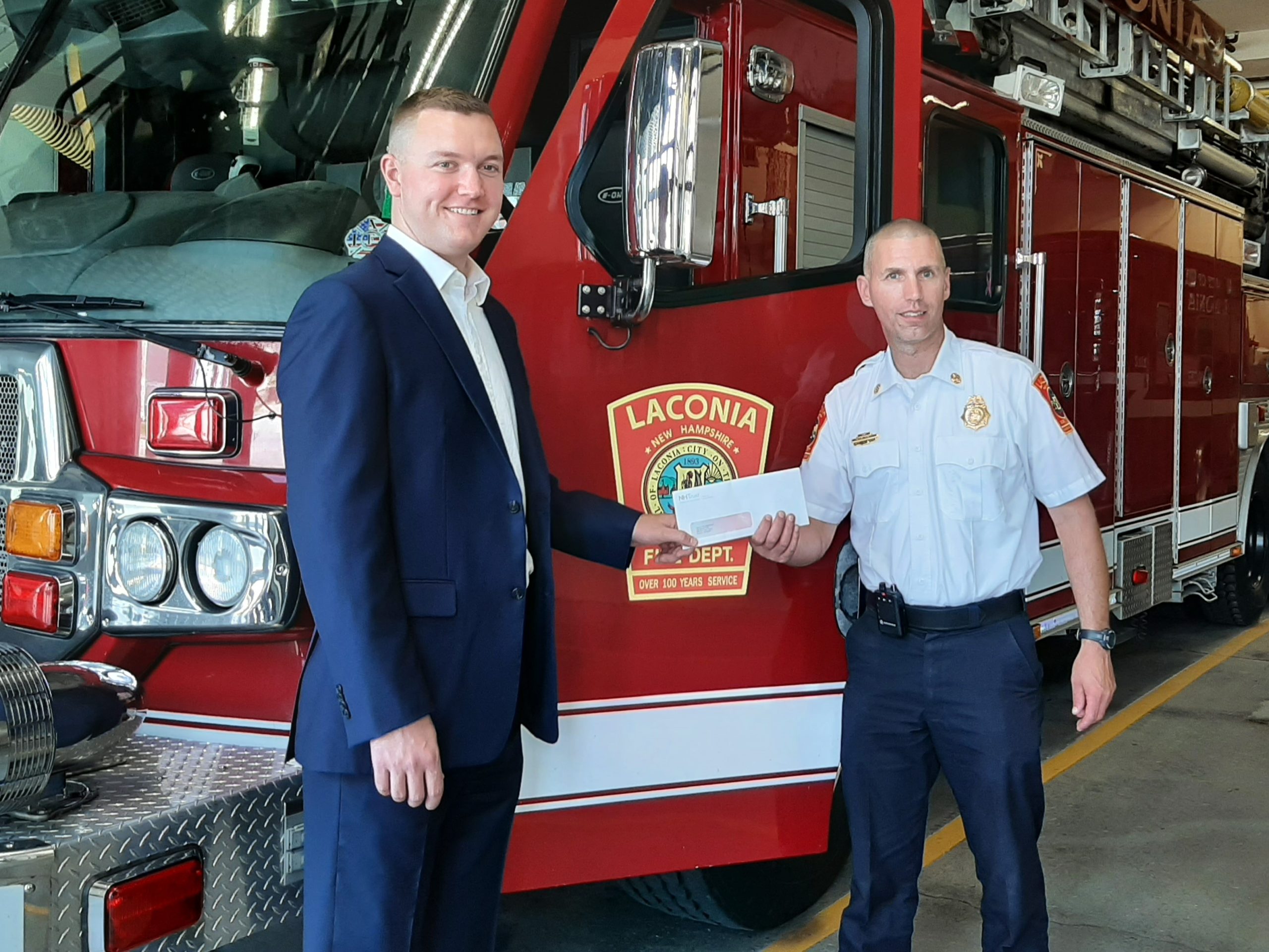 NHTrust Provides 1,000 donation to Laconia Fire Department’s Life